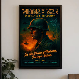 Vietnam War Endurance Reflection Poster