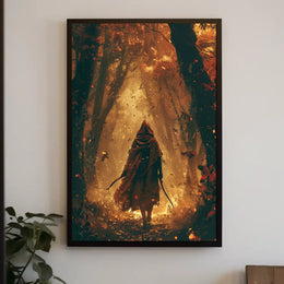 Enchanted Autumn Forest Adventure Fantasy or Mythology Poster PosterGoat