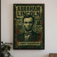 Abraham Lincoln Vintage Portrait Historical Poster PosterGoat