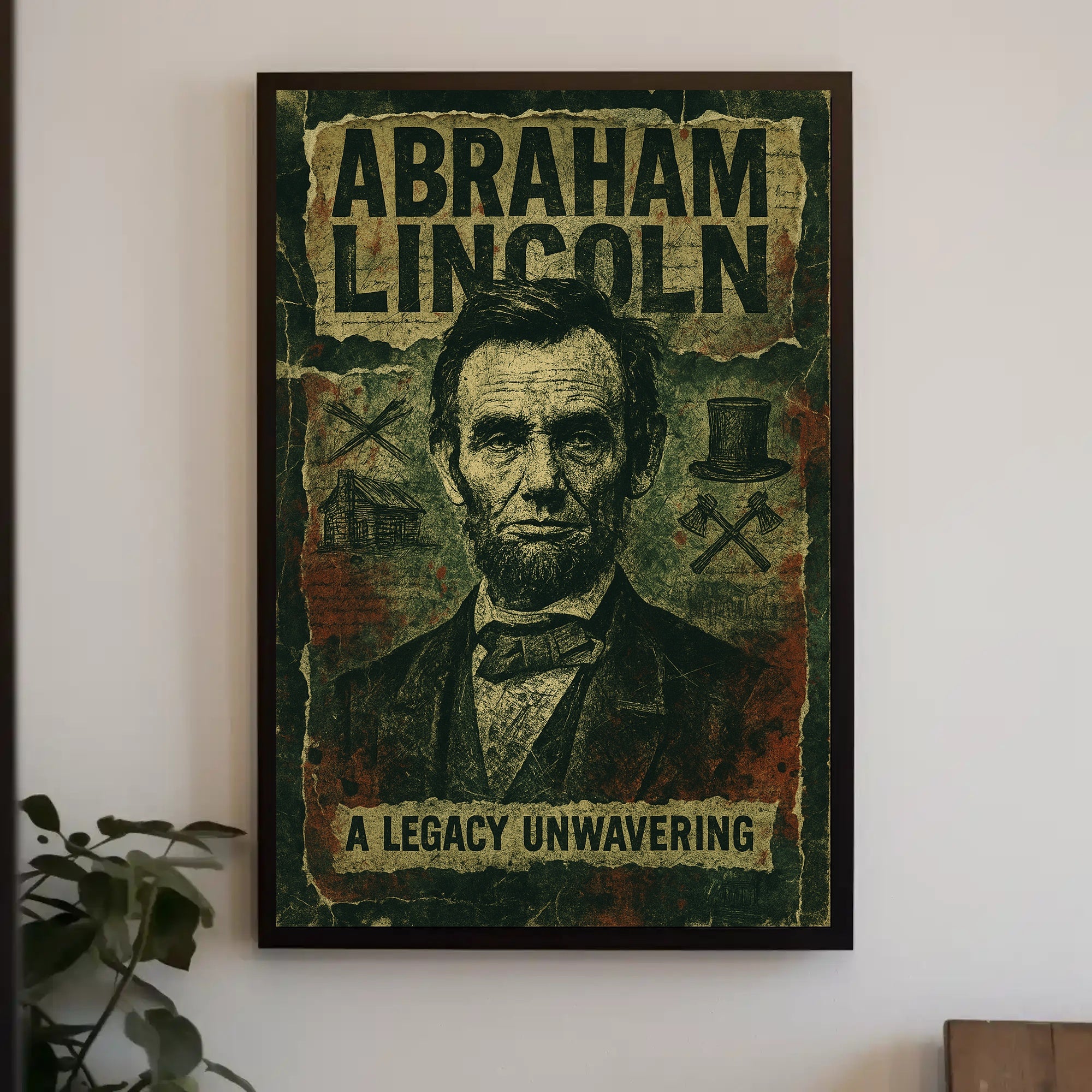 Abraham Lincoln Vintage Portrait Historical Poster PosterGoat