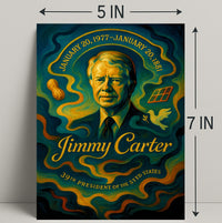 Jimmy Carter 39th President Wall Art Print PosterGoat