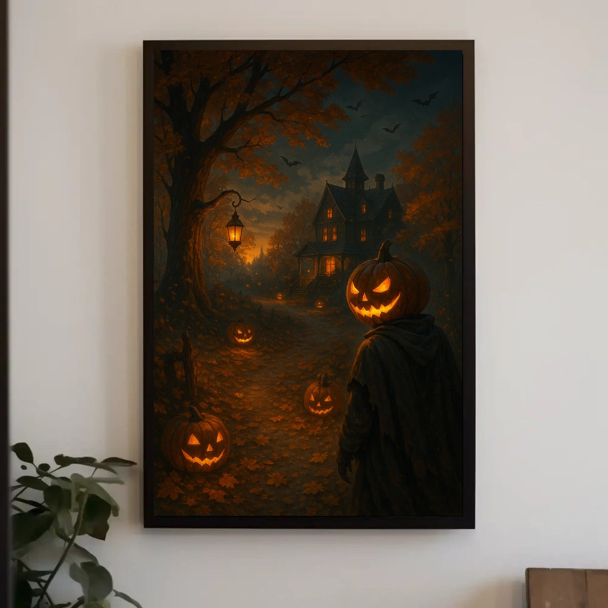 Halloween Night At The Haunted House Poster
