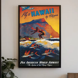 Fly To Hawaii By Clipper Poster
