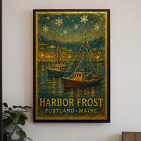 Harbor Frost In Portland, Maine Poster