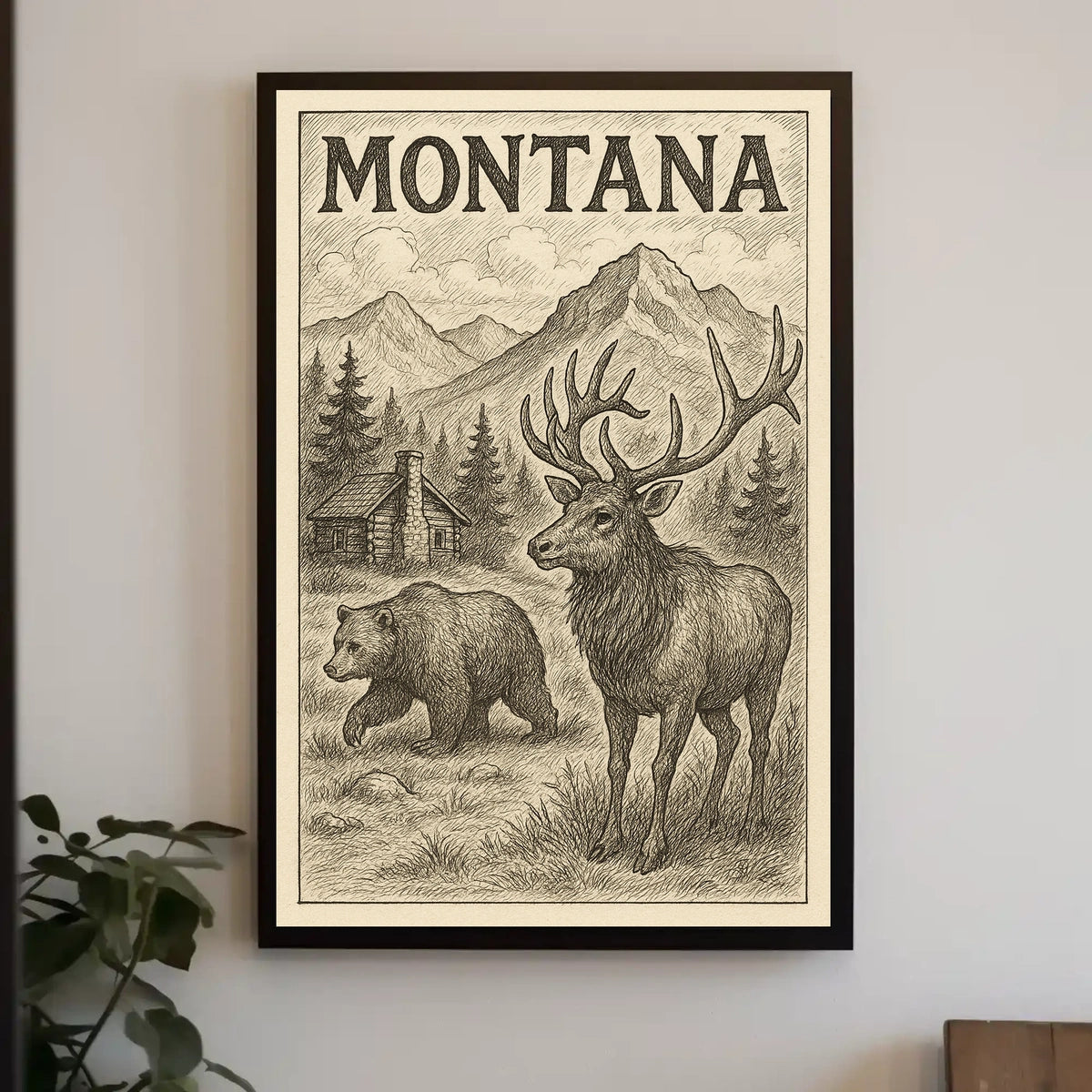 Montana Wilderness Poster