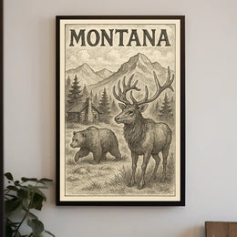 Montana Wilderness Poster