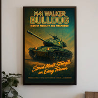 M41 Walker Bulldog Icon of Mobility and Firepower Poster