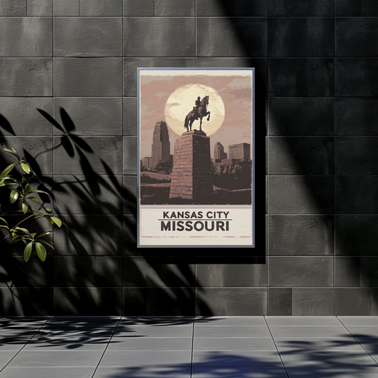 Kansas City Missouri Vintage Poster