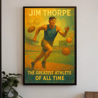Celebrating Athletic Excellence Jim Thorpe Poster
