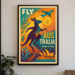 Explore Australia's Vibrant Beauty Travel Poster PosterGoat