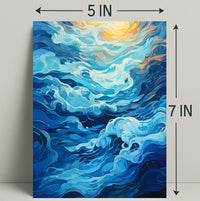 Oceanic Whirl Poster