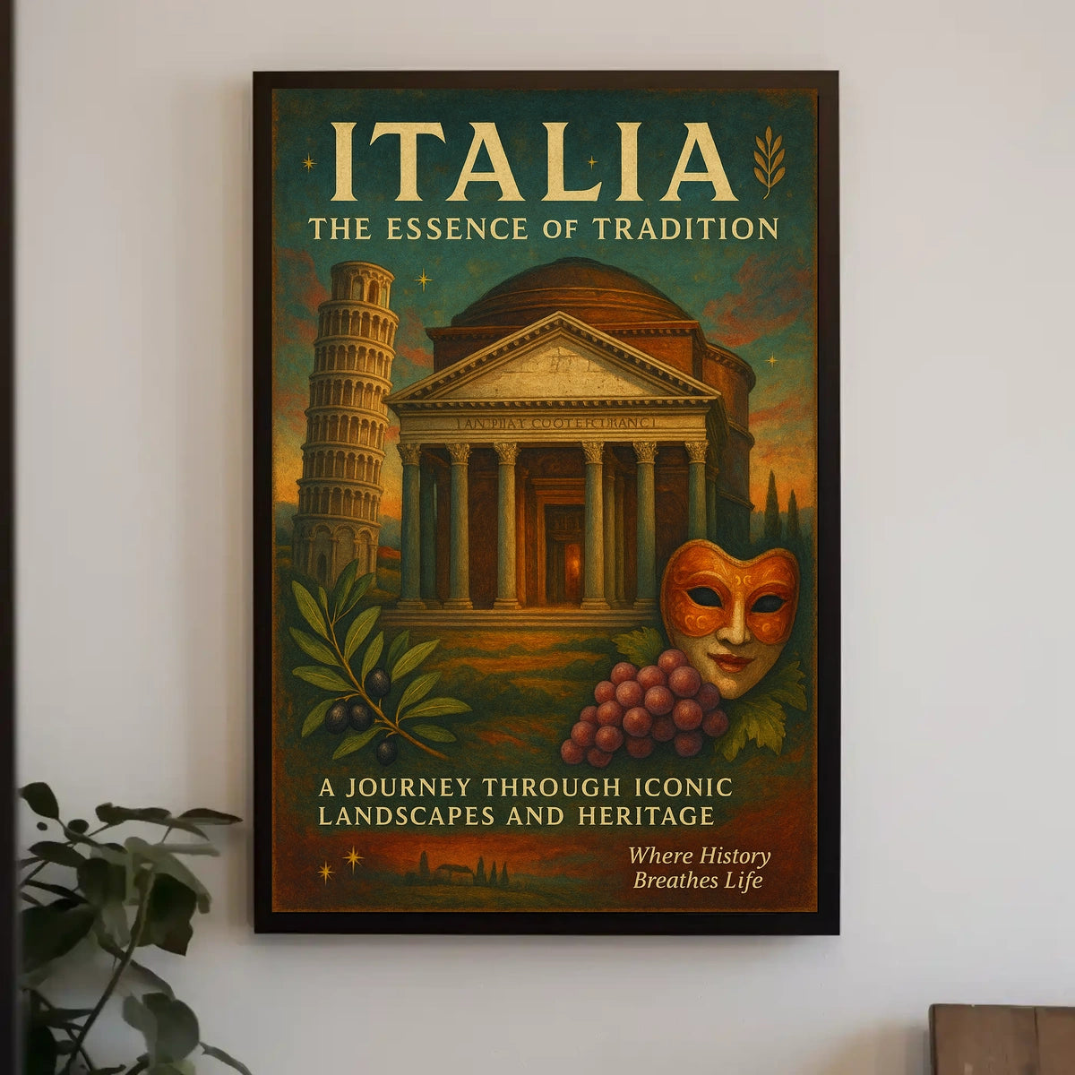 Italia The Essence Of Tradition Poster