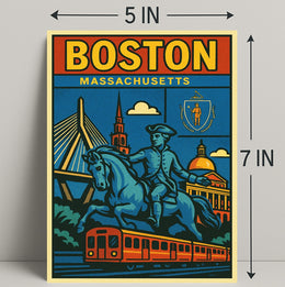 Boston A Celebration of History and Modernity Poster PosterGoat