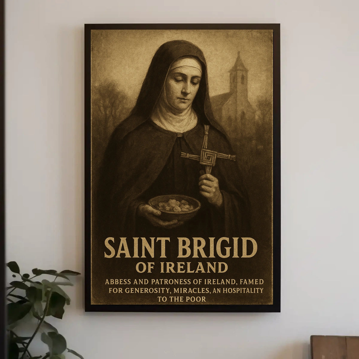 Saint Brigid Of Ireland Poster