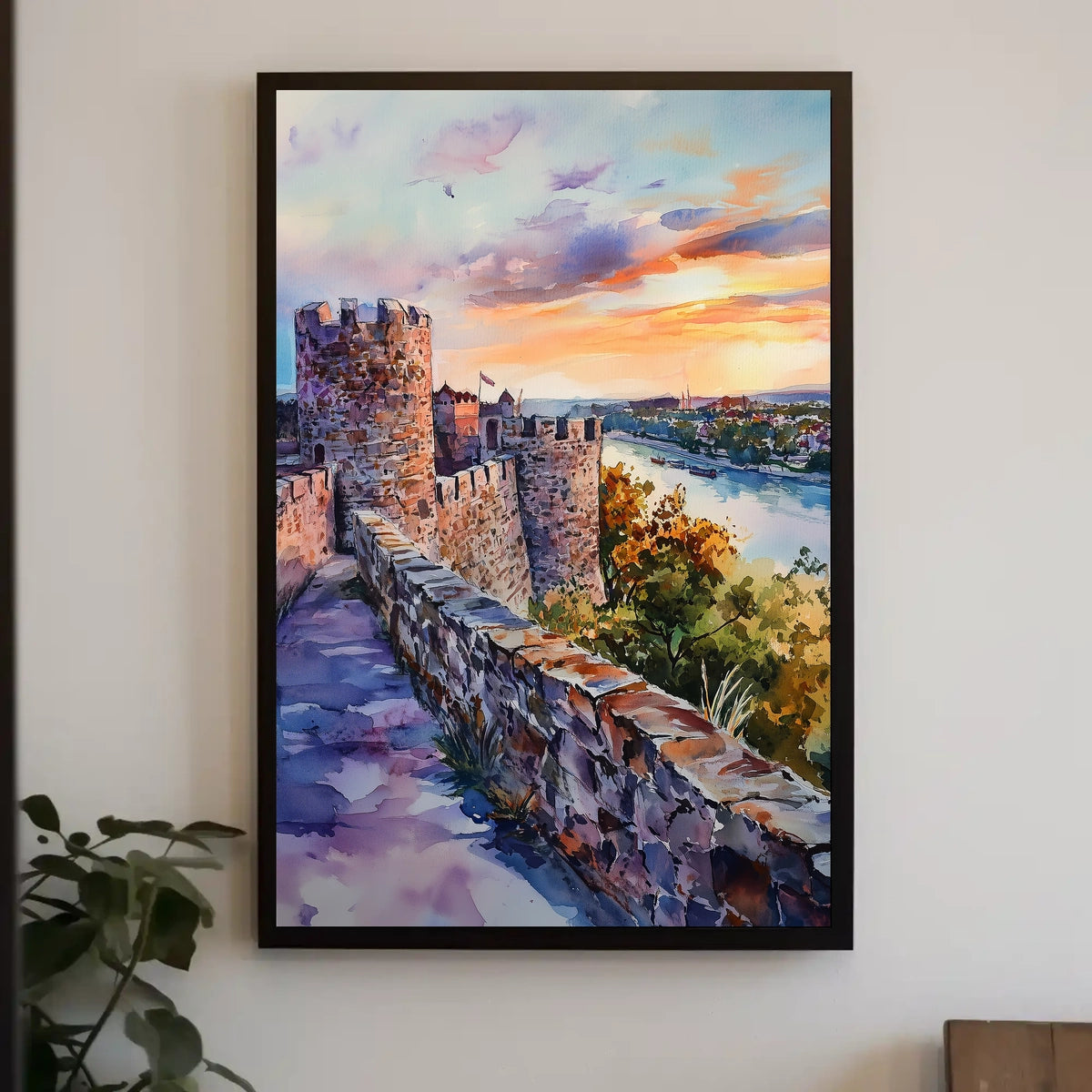 Serbia Belgrade Kalemegdan Fortress River View Poster