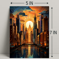 Urban Sunrise Poster PosterGoat