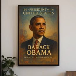 Barack Obama President 44th President Formal Style Poster