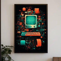 Retro Tech Fusion Poster