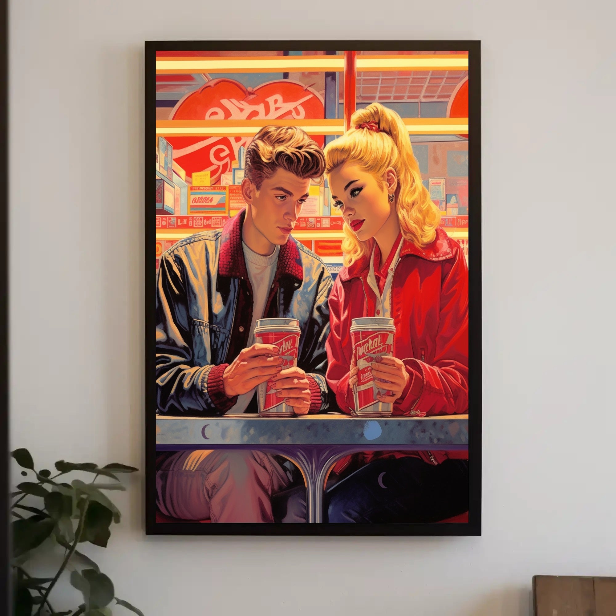 Retro Diner Encounter Poster