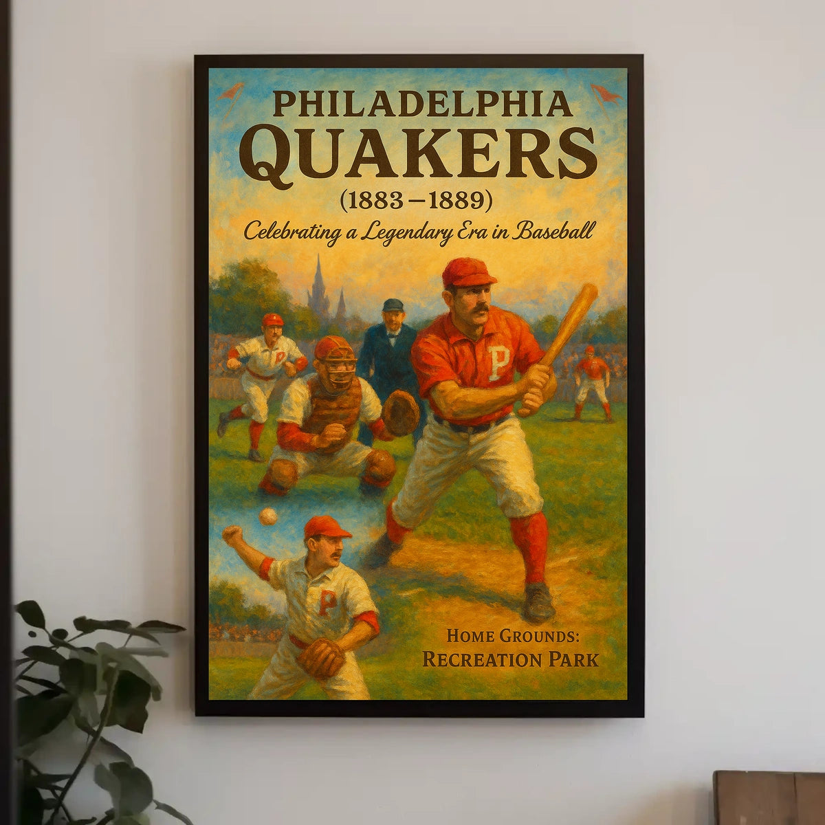 Philadelphia Quakers Baseball Era Poster