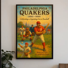 Philadelphia Quakers Baseball Era Poster