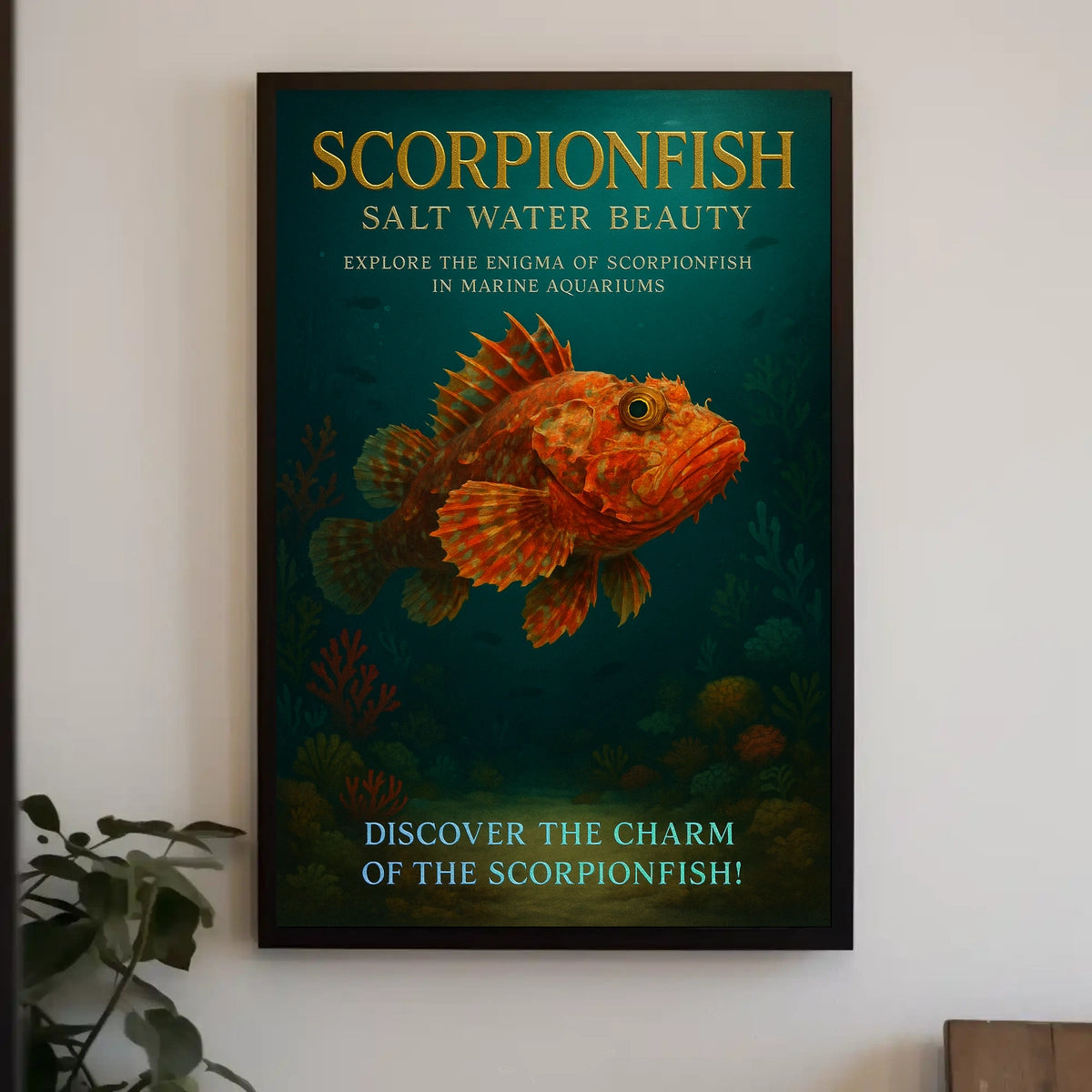 Scorpionfish Salt Water Beauty Poster