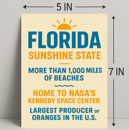 Discover Florida The Sunshine State Poster PosterGoat