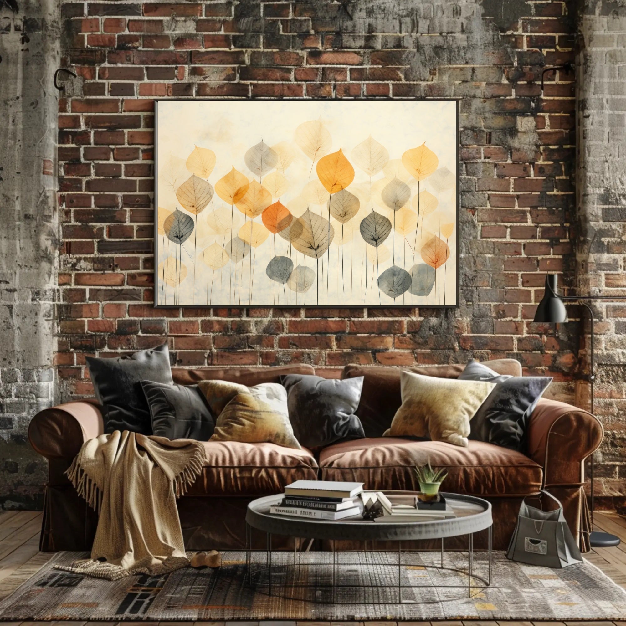 Autumn Leaves Abstraction Poster