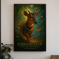 Zebra Duiker Spirit of the Forest Poster