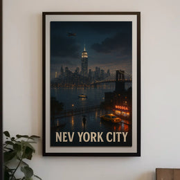 New York City Nightscape Poster