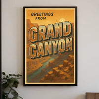 Greetings From The Grand Canyon Poster
