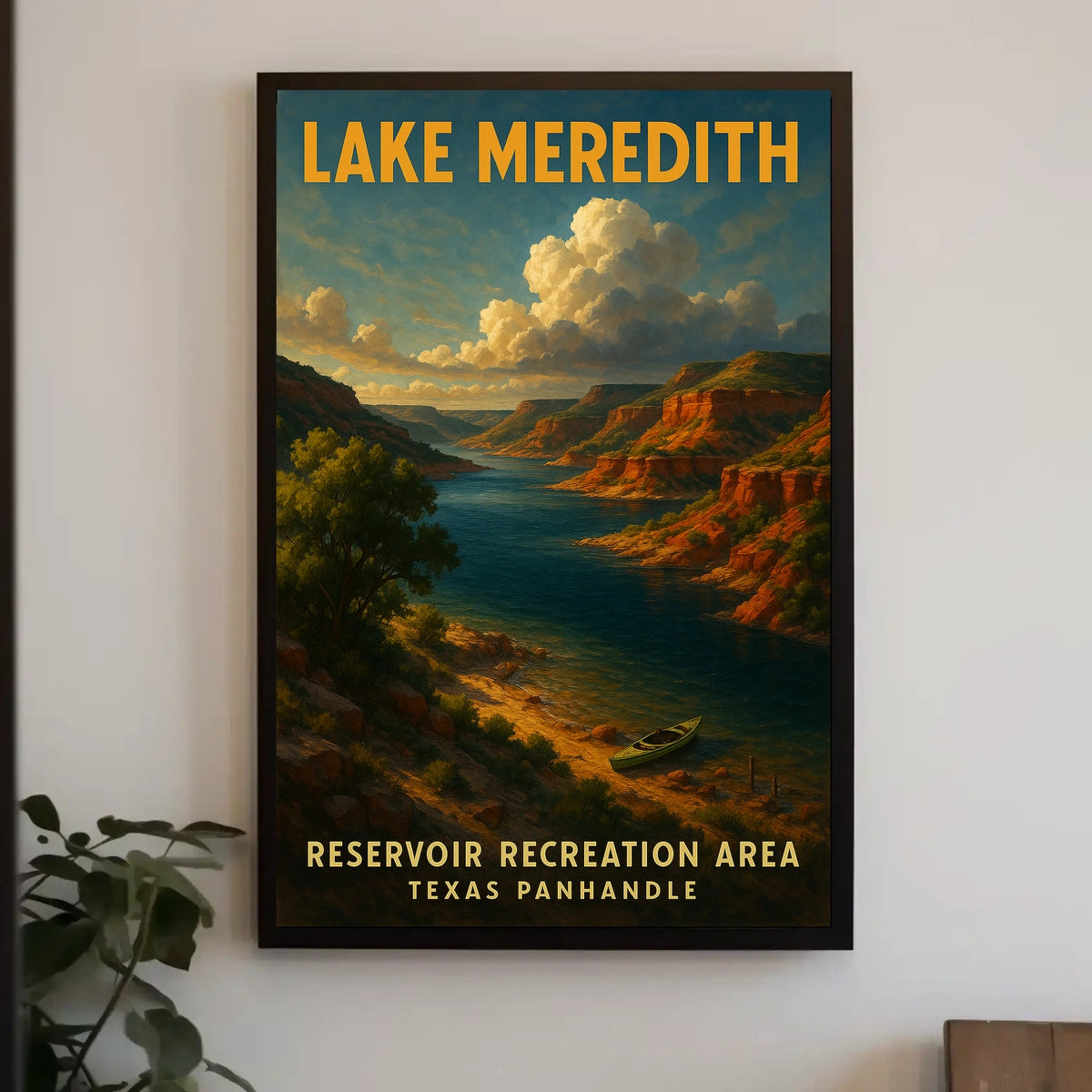 Lake Meredith Reservoir Recreation Poster