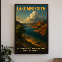 Lake Meredith Reservoir Recreation Poster