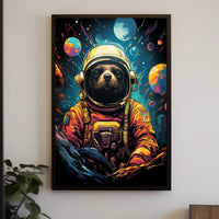 Cosmic Canine Adventure Poster