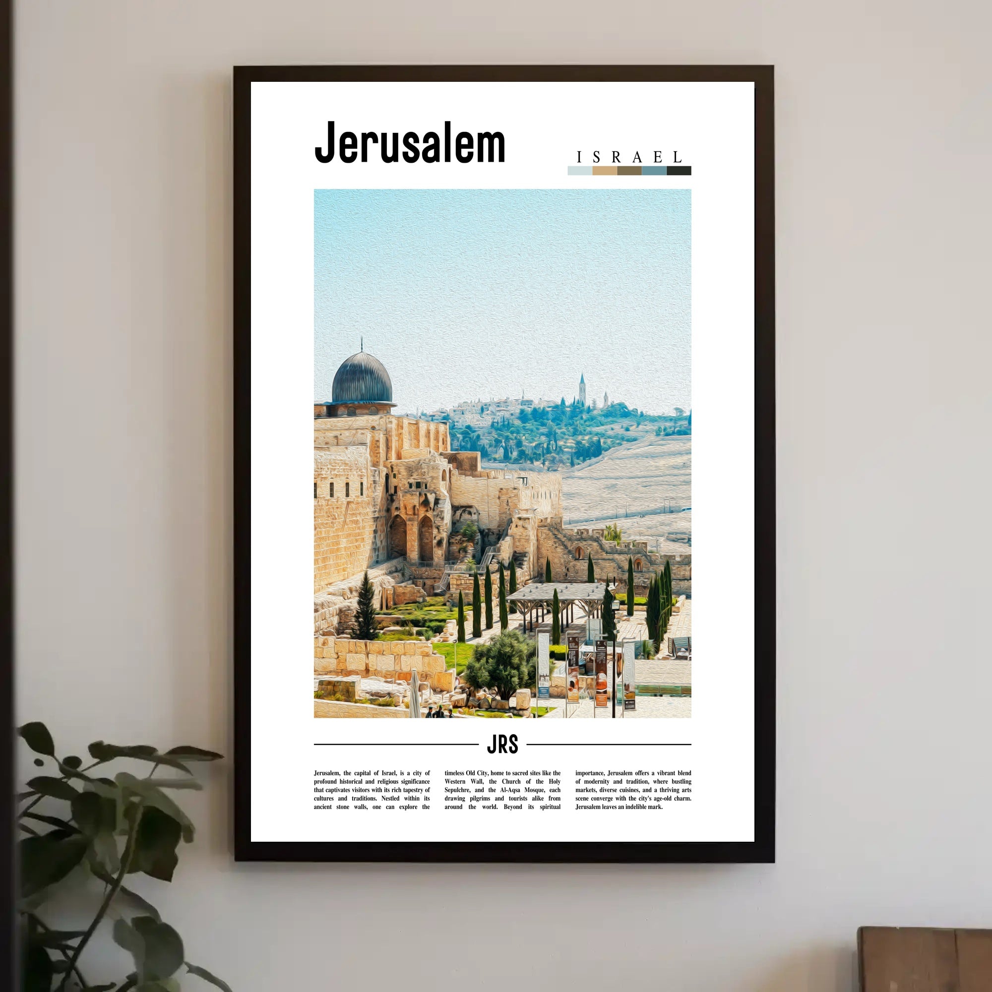 Jerusalem Cityscape Cultural and Heritage Poster PosterGoat