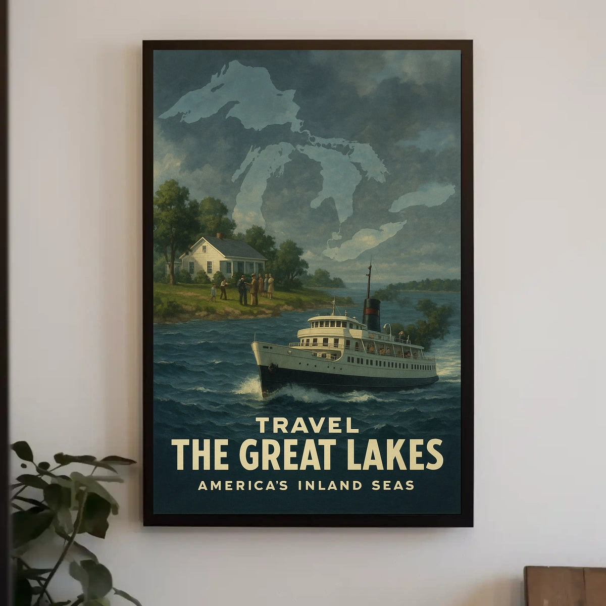 Travel the Great Lakes Poster