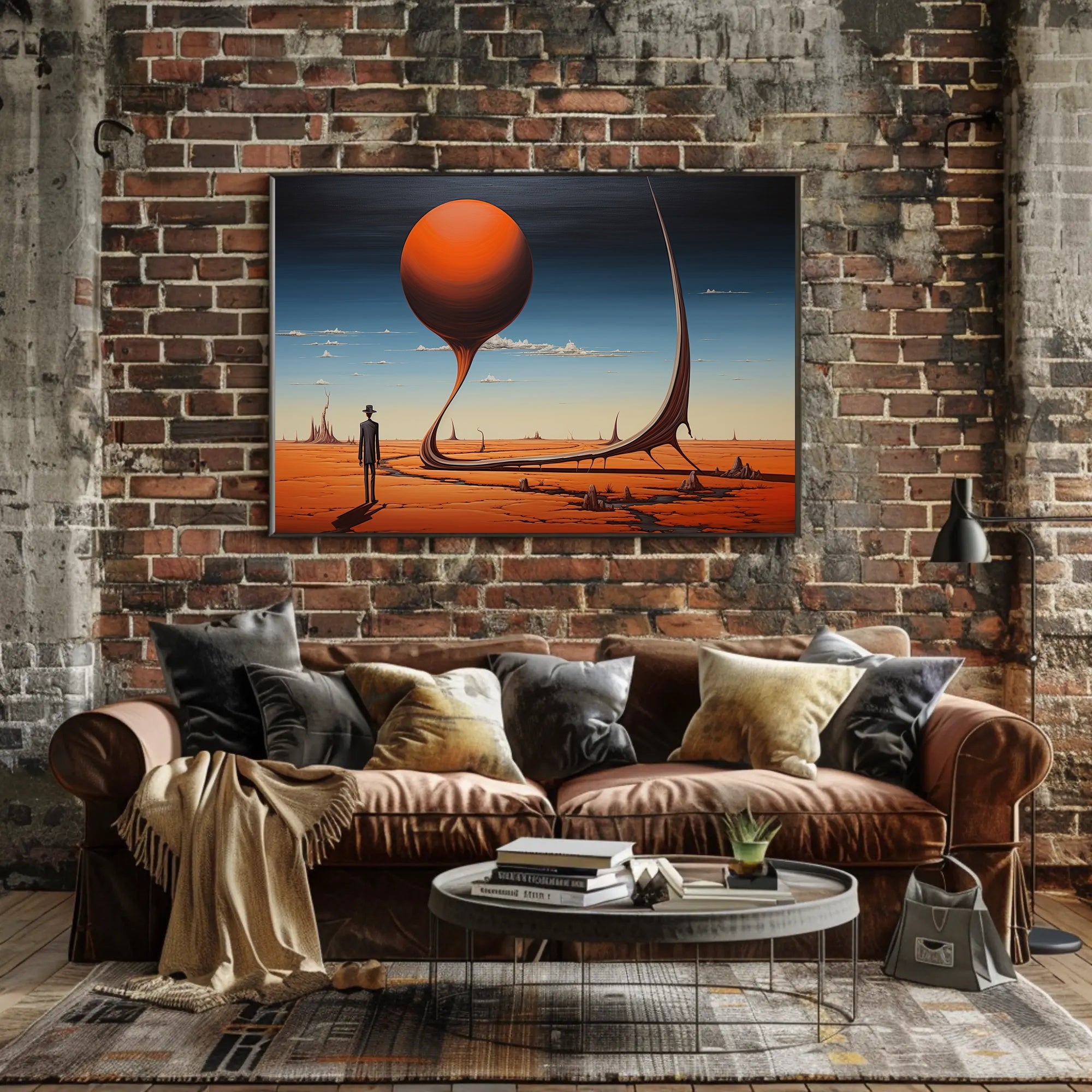 Surreal Desert Dreamscape: Abstract or Artistic Poster