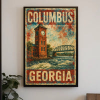 Columbus, Georgia Vintage Vintage Poster