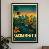 Sacramento Skyline Poster