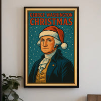 George Washington Christmas Poster