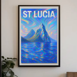 St Lucia Vibrant Landscapes Poster