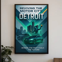 Reviving the Motor City Detroit Poster PosterGoat