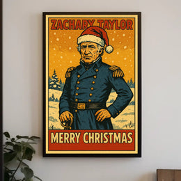 Zachary Taylor Merry Christmas Poster