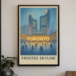 Frosted Skyline Poster