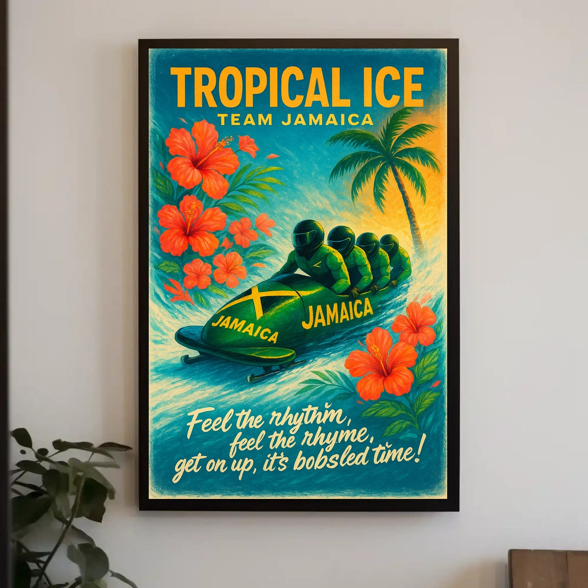 Tropical Ice Team Jamaica Poster