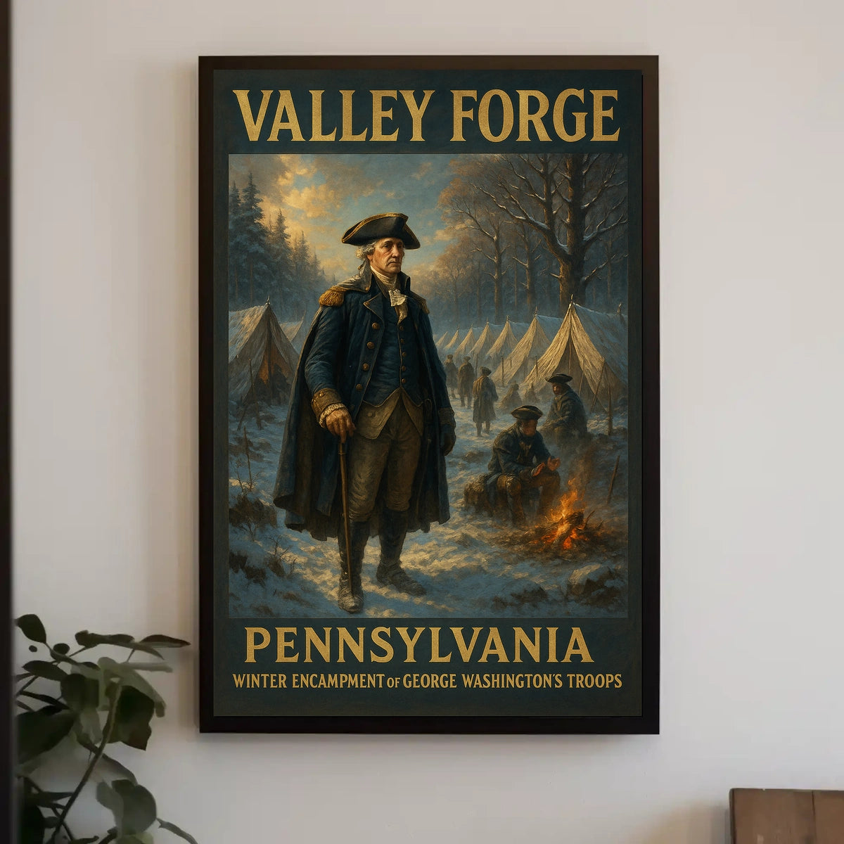 George Washington At Valley Forge Poster