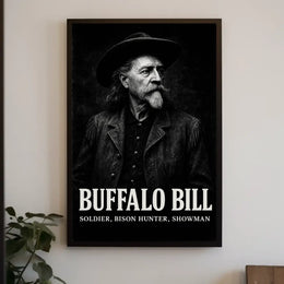 Buffalo Bill Vintage Poster Historic Western Heritage Art