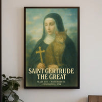 Saint Gertrude The Great Poster