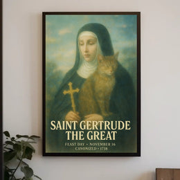 Saint Gertrude The Great Poster