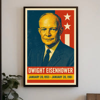 Eisenhower Presidency Retro Pop Art Poster